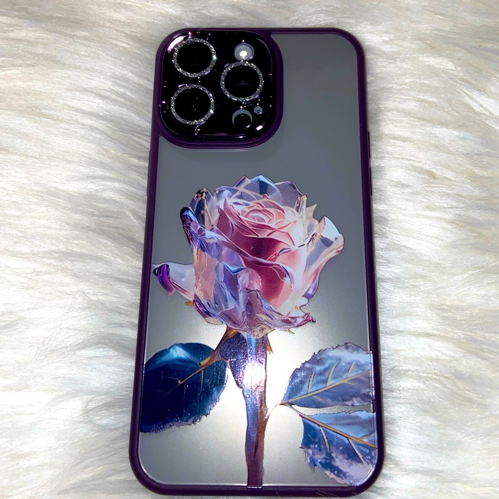 IPHONE 14/15 PRO MAX 💜 CASE WITH SCREEN PROTECTOR.